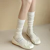 Women Stockings Lolita Long Socks JK Sweet Girls Stocking Japanese Style Solid Color Knee Socks Stockings Female Spring Summer 2
