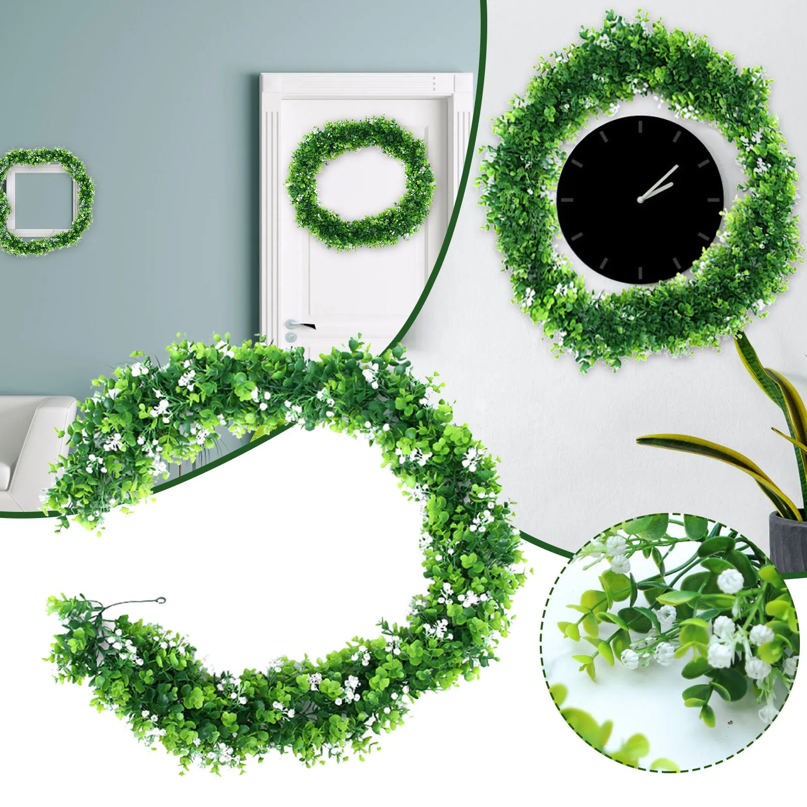 

Artificial Flower Garland for Outdoor Hanging Decorations, Faux Ferns, Artificial Vines Arch