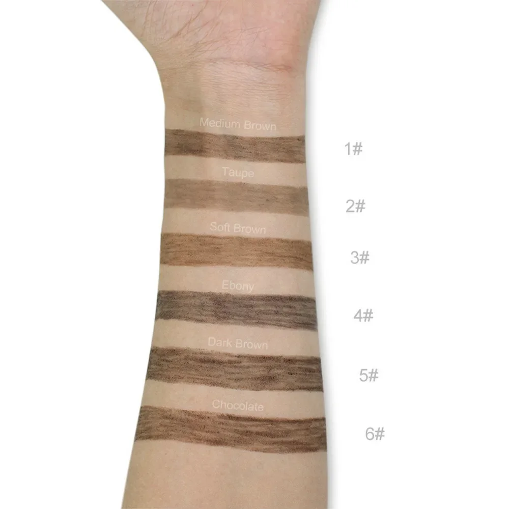 Private Label Eyebrow Pencils for Vegan and Vegetarian Customers 2in1 Ultra Thin Eye Brow Pencil Wholesale Makeup Supplier 3