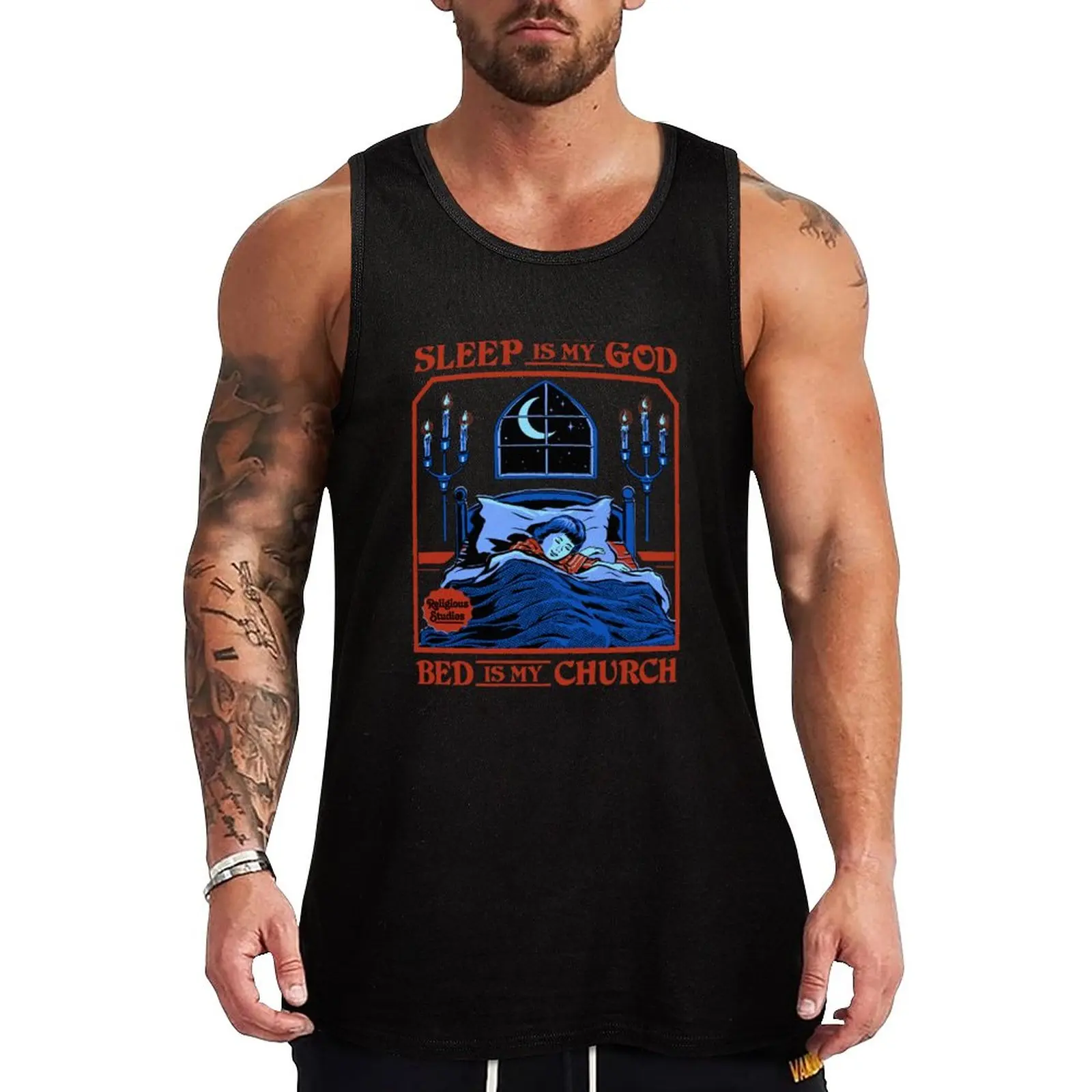

New Sleep is my God Tank Top gym clothing men mens designer clothes t-shirt gym man