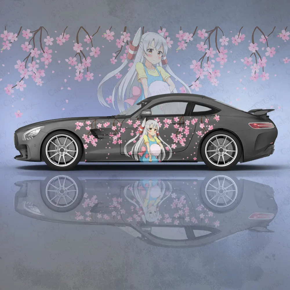 

Anime Chino Kafū Girl 2pcs Car Sticker for Universal Large Car Vinyl Wrap Decal Custom Car Sticker for Univers Car Decoration