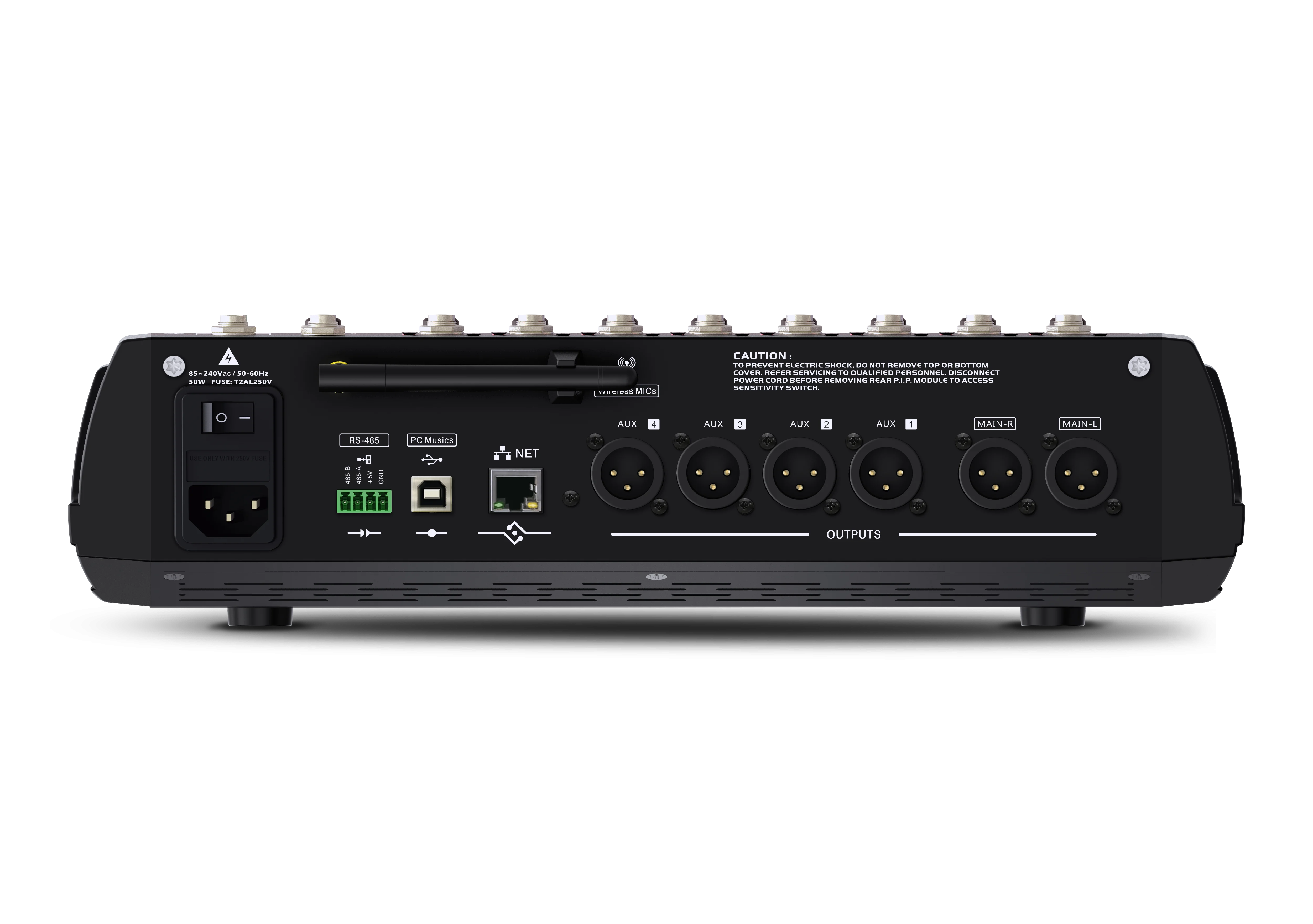 M808 Professional Digital Mixer 8 Channel Input Audio DJ Console