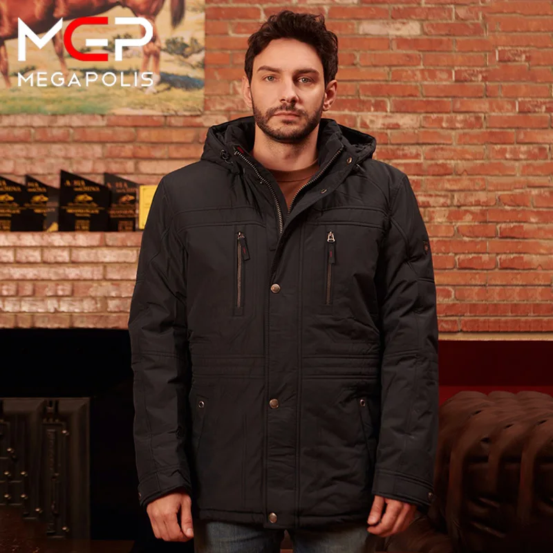 Chaqueta de invierno hombre, impermeable, lana capucha, MGP, megalái _ - AliExpress Mobile