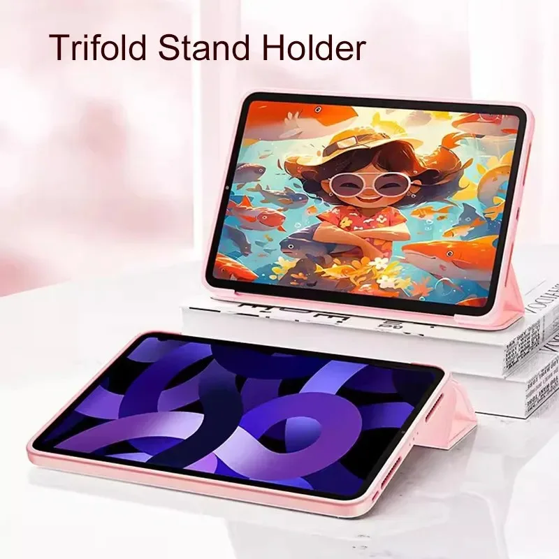 Premium Soft Liquid Silicone Tablet Case - Full Protector Cover in Sleek Leather Finish