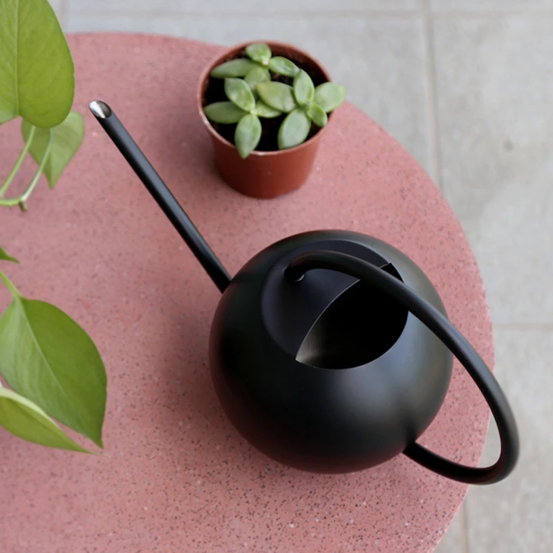 400 ML Stainless Steel Watering Can Small Indoor Plants Mini Watering Can Metal Long Spout