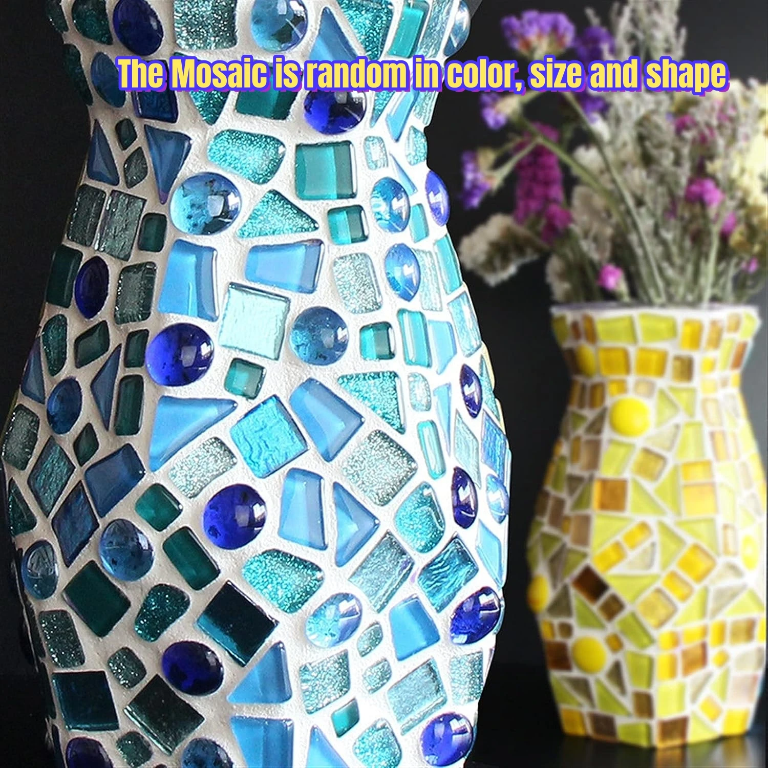 500g Mixed Color Mosaic Tiles Mosaic Glass Pieces Ceramic Mosaic