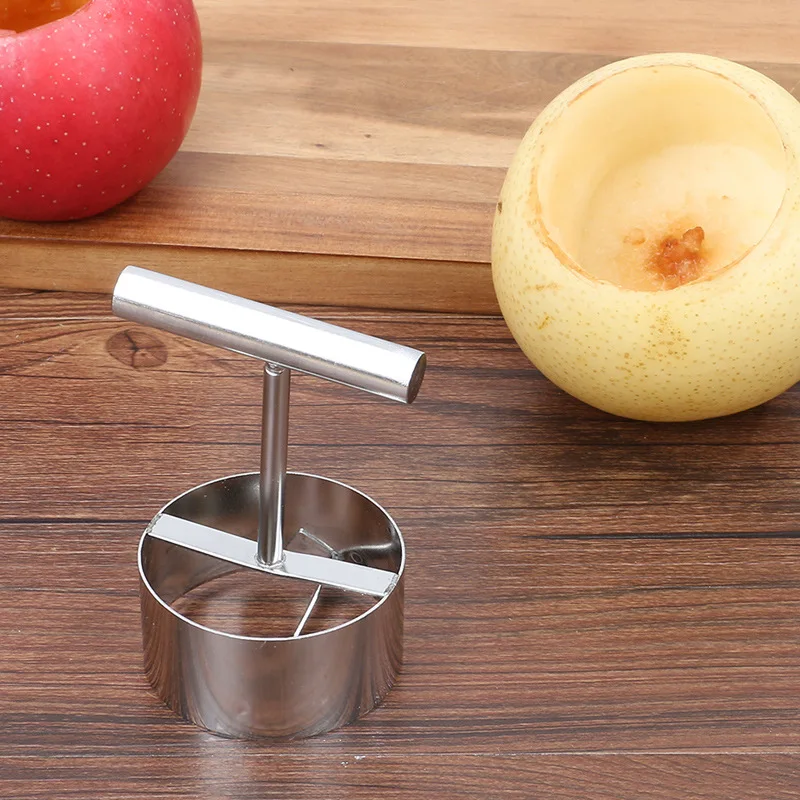 

304 Stainless Steel Apple Pear Core Extractor Hole Digger Corer Stew Snow Pear Pear Core Extractor Fruit Corers Kitchen Tools