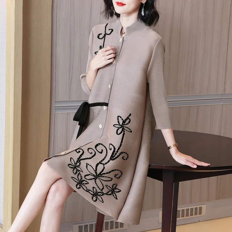 

Sense Of Foreign Style Design Minority Dress Spring Dress 2022 New Femininity Age Reduction Large Size Women's Cardigan