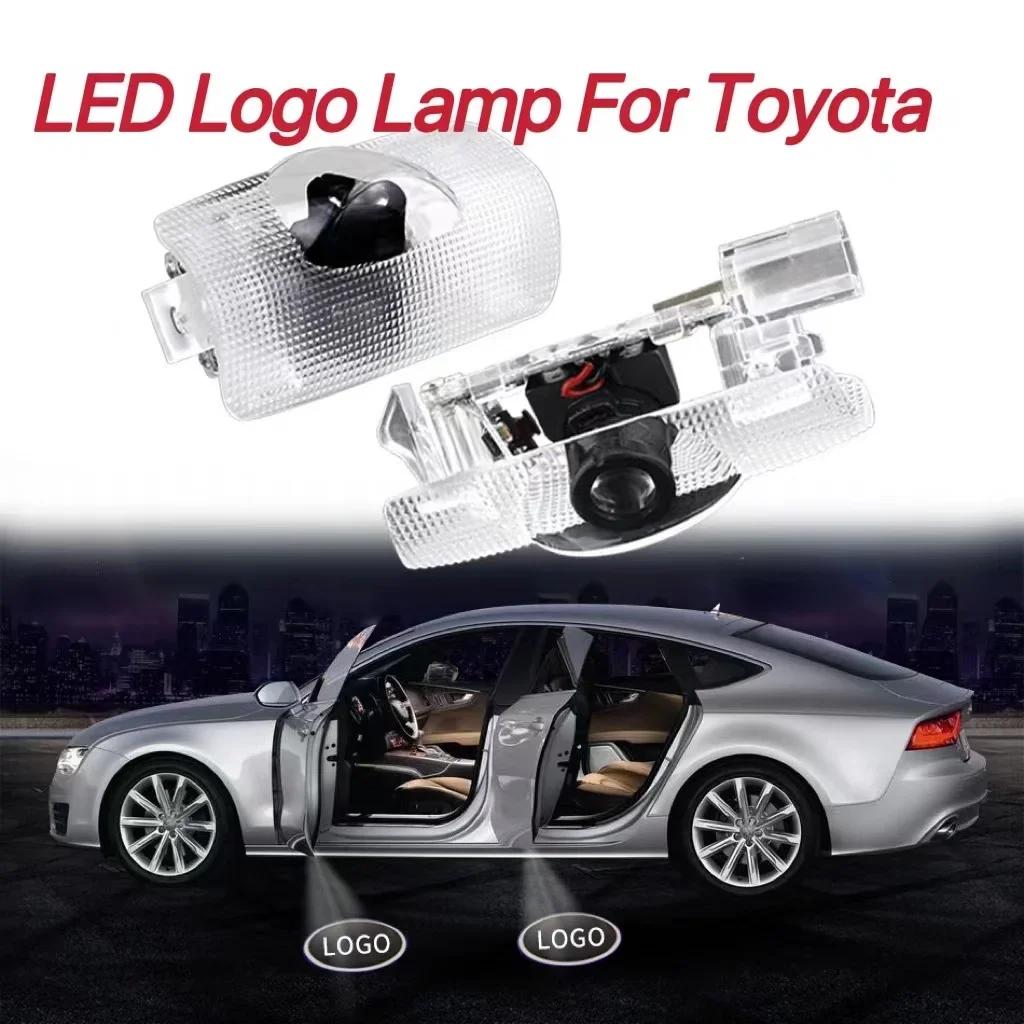 

LED Car Logo Door Light Courtesy Lamp For Toyota Highlander Camry AVALON Reize 2001-2010 2011 2012 2013 2014 2015 2016 2017 2018