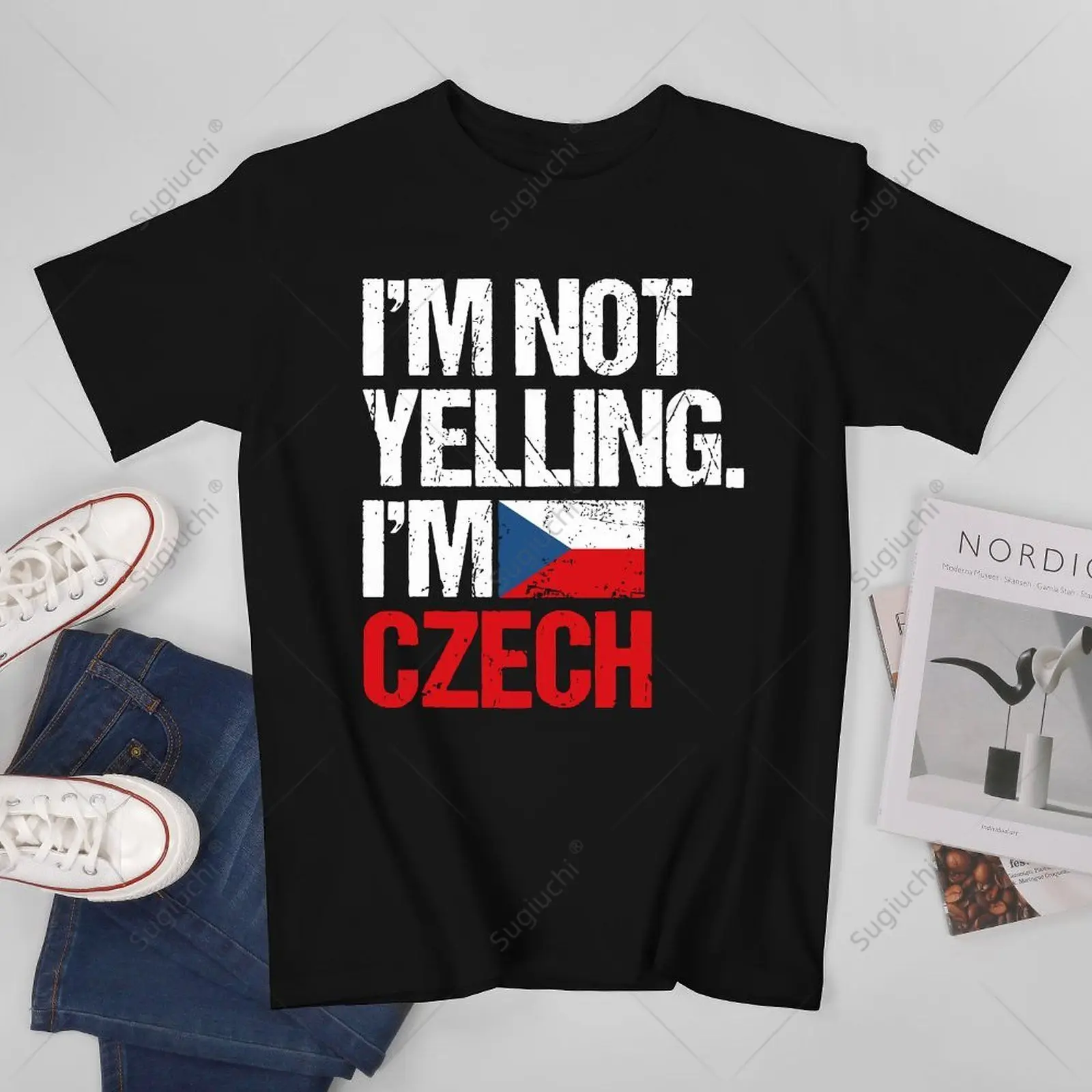 

Футболка унисекс из чешского хлопка для мужчин и женщин, 100% хлопок