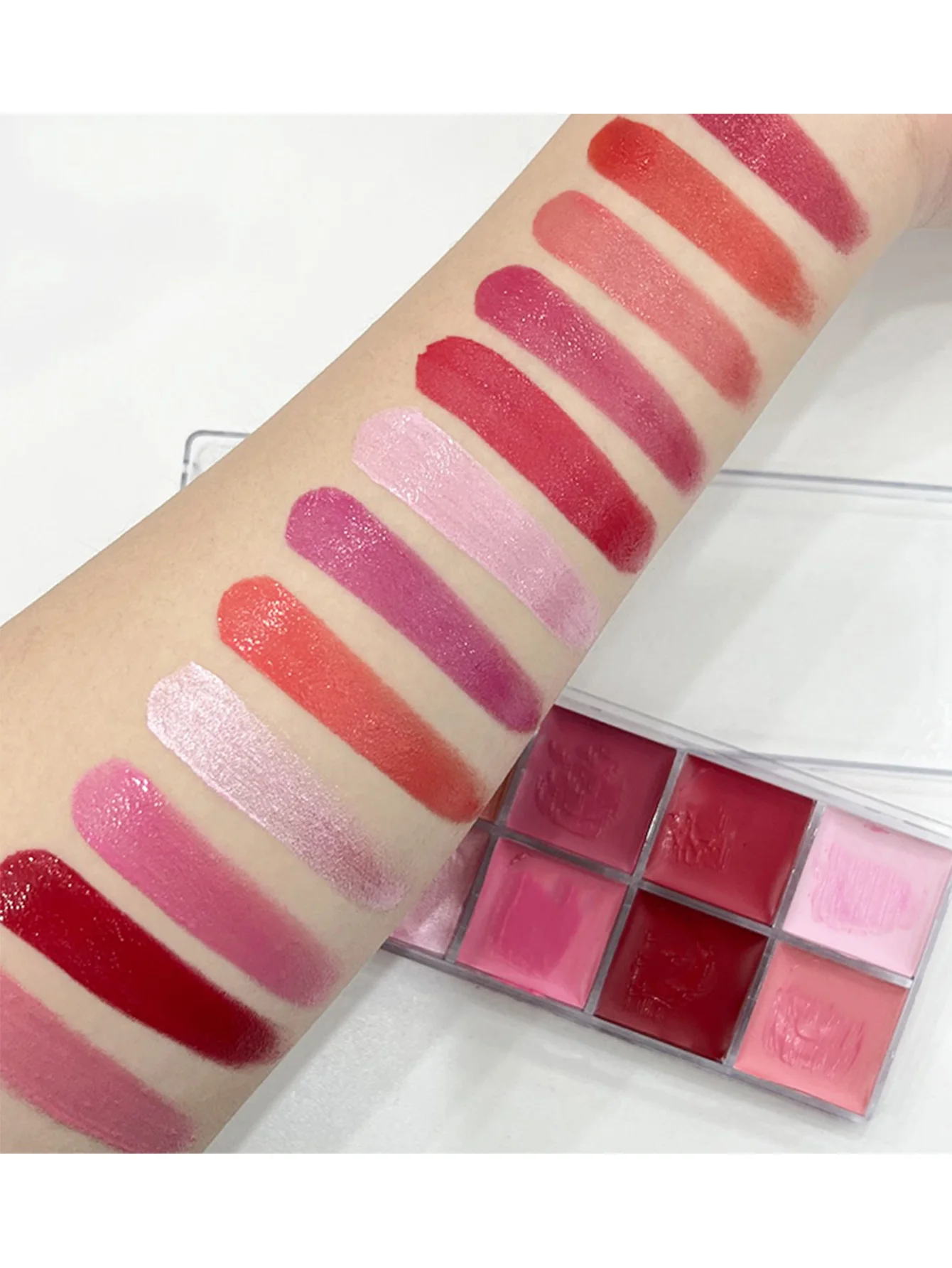 12 Colors Women Moisturizing Long Lasting Lip Gloss Palette Girls Nude Cosmetic Makeup Lip Tools Lipstick Female 5