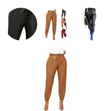 

Chic Trousers Solid Color Drawstring Casual Spring Trousers Spring Trousers Women Pants