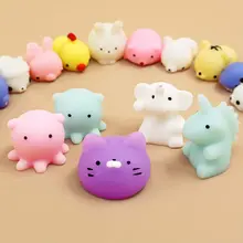 

10Pcs/Set Baby Kawaii Toys Free Shipping Items PVC Squishy Mini Animal Antistress Gifts For Kids Stress Relief Toy For Children