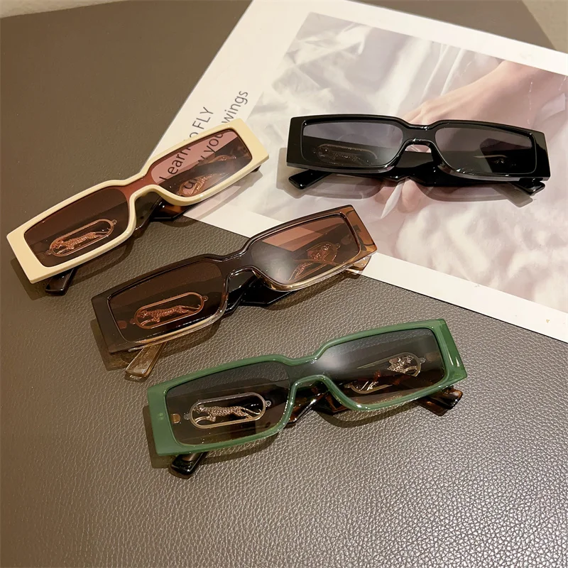 GM LUMIAS Nuovi occhiali da sole rettangolari Fashion Vintage Gradient Candy Color Shades Trendy Ins Popular Brand Design UV400_voghion.com