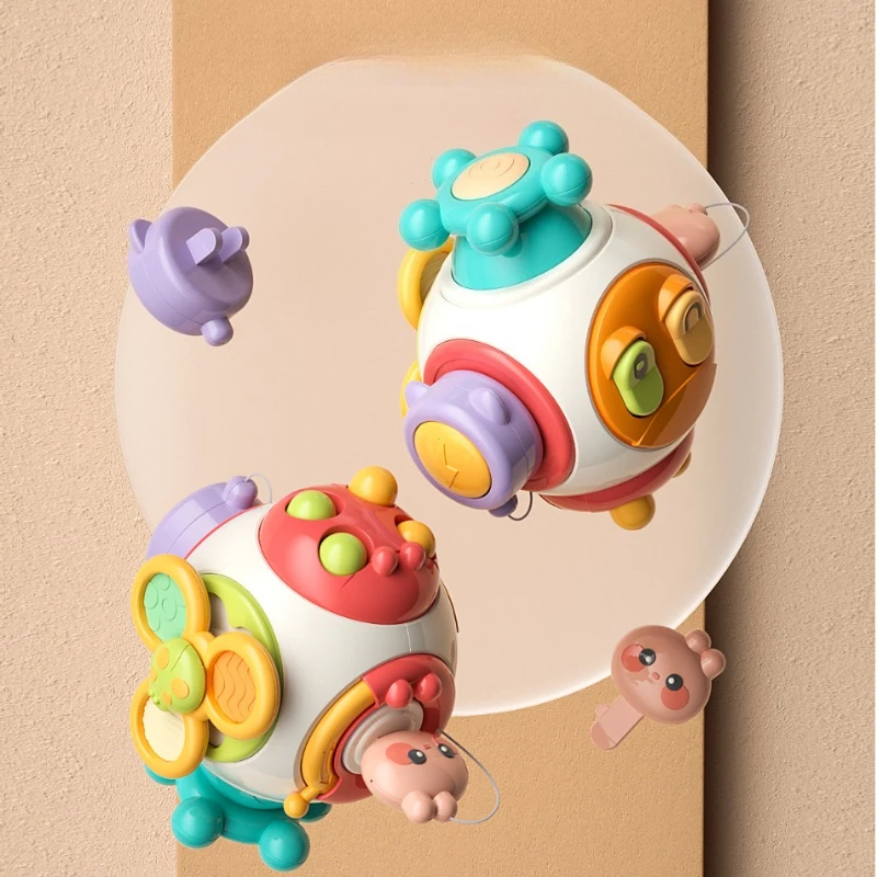 Baby Busy Board Cube Montessori senzorické hračky pro batolata Vzdělávací vzdělávací aktivity Cestovní hračky Lock Box Jemná mot