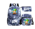 Harajuku Novidade Stumble Guys 3pcs Set 3 pçs/Set Mochila Impressão 3D  Bookbag Viagem Laptop Daypack Peito Sacos Lápis Caso - AliExpress