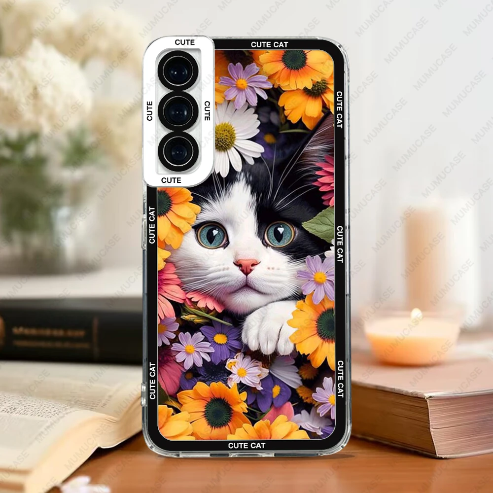 Adorable Cat Soft Cover Phone Case