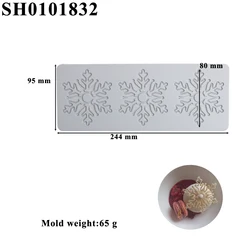 Holiday-Themed Snowflake Silicone Cake and Chocolate Molds (SH0101832)