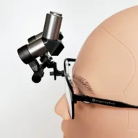 Loupes dentaires ergonomiques à cadre en titane 3,5x 4,5x 5,5x 6,5x, loupes chirurgicales, pas besoin de plier la tête avec lumière 5