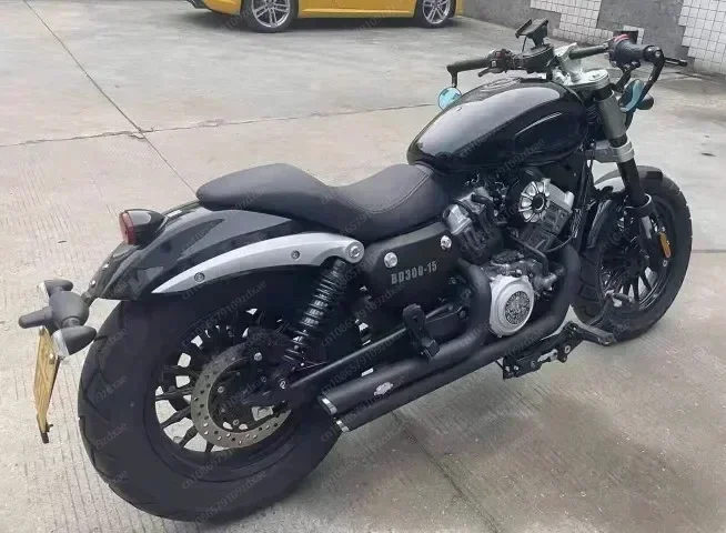 Modified Exhaust for Benda Jinjira 300 BD300 Harley VH Double Out Horseshoe Sound Non-destructive Installation