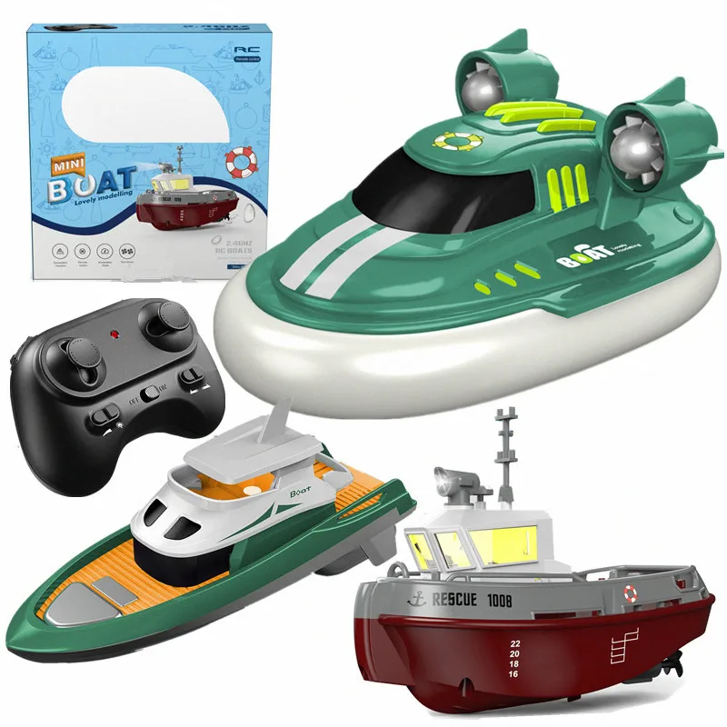 Remote Control Boat S820 2.4G 1/72 Powerful Dual Motor Long Range Wireless Electric for Boys Gift