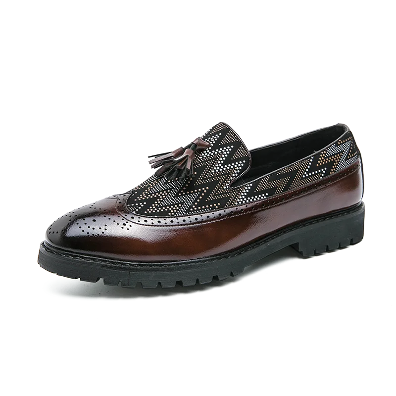 Classic New Men's Loafers Personalized Design Casual Shoes Walking Shoes Men's Commuter Work Shoes Party Dress Shoes