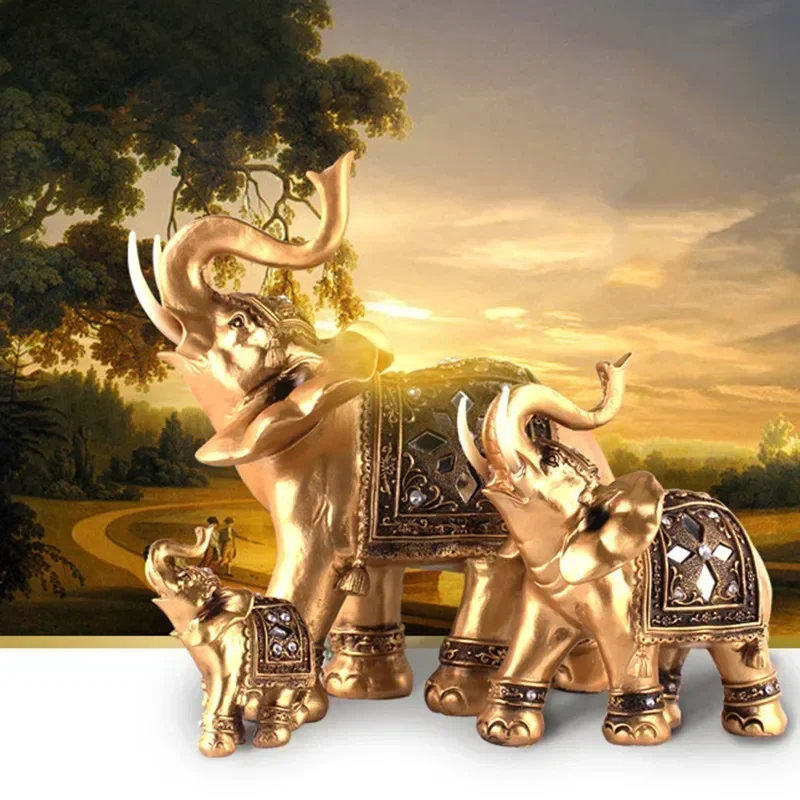 Elefante Feng Shui Cafolo Dorato 8,8 Cm Con Monete: Porta Fortuna E Prosperità Per La Casa