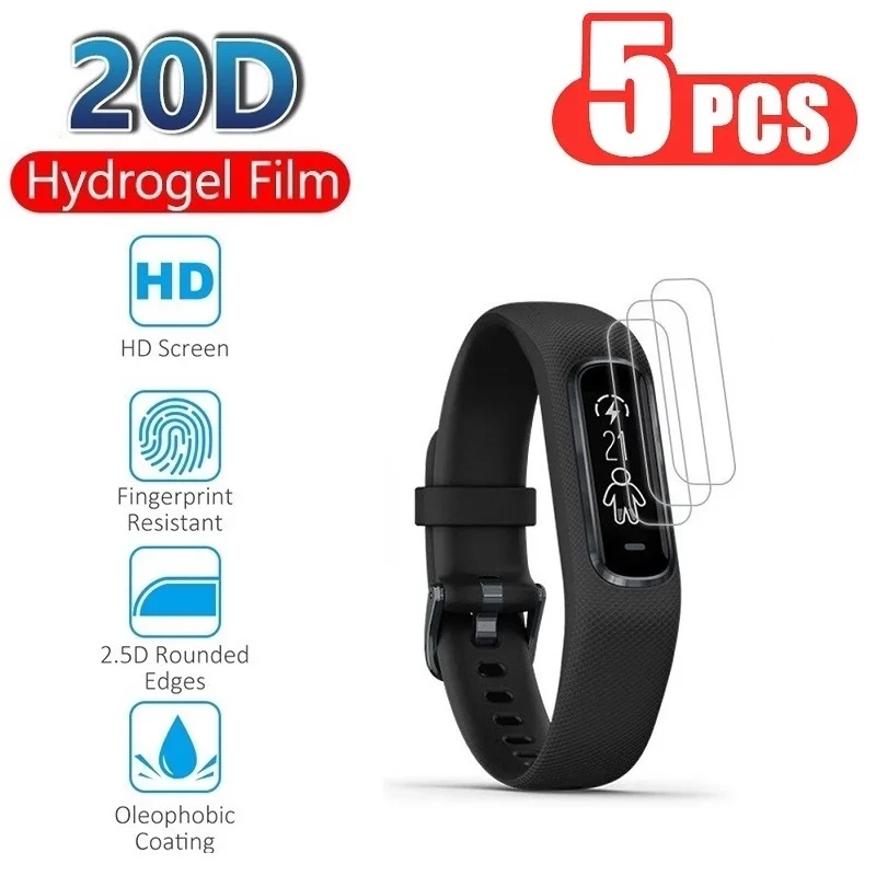 Pellicola Protettiva In Idrogel Per Garmin Vivosmart 4 Hr Hr + Pellicola Salvaschermo Per Garmin Vivosmart 4 Hr Plus (Non Vetro) Pellicola