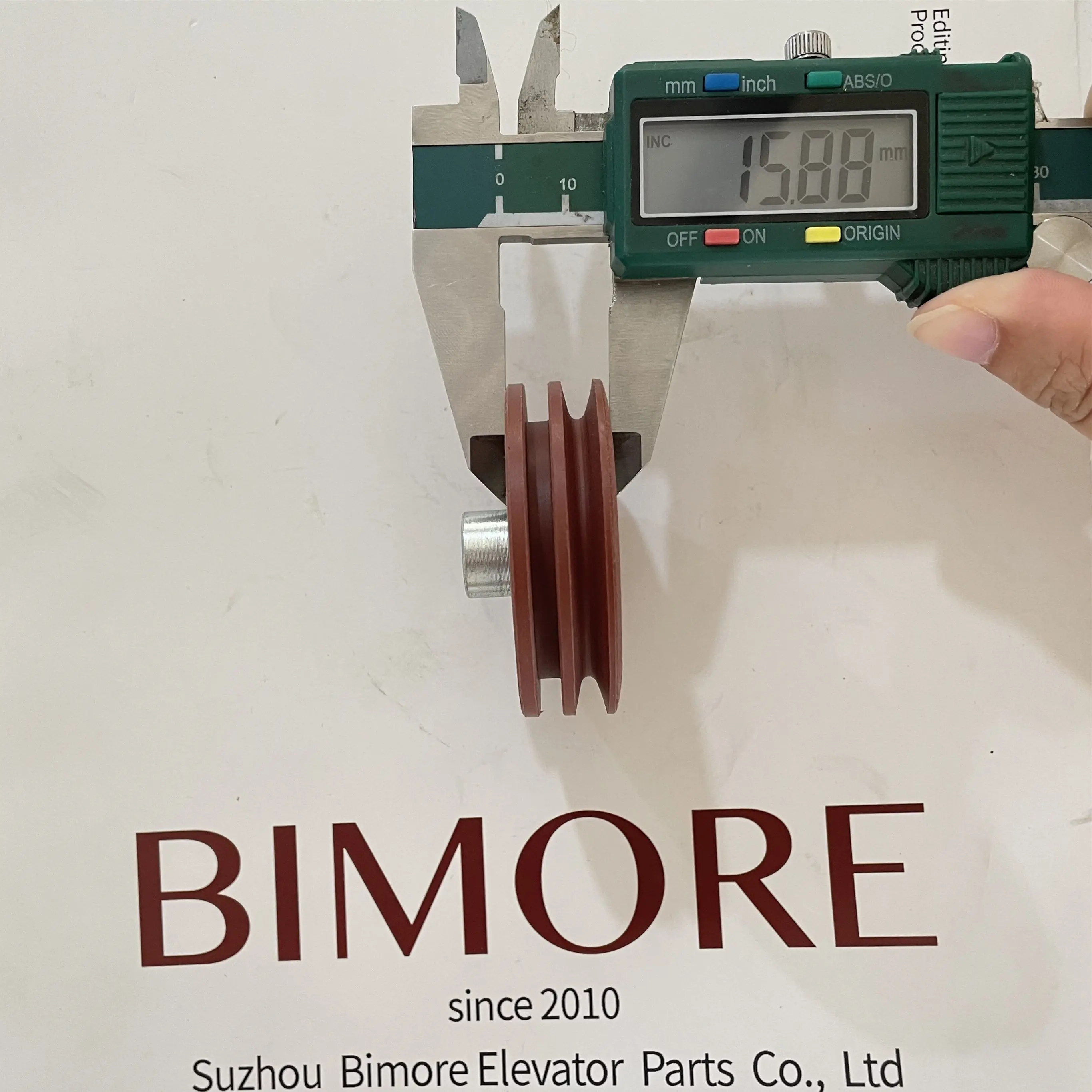 Elevator Double Groove Wire Rope Wheel KM89627G02 OD52MM W16MM Bearing 6003 52*16*6003 Use for Kone