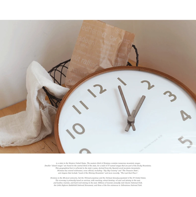 Modern Nordic Style 12 Inch Wall Clocks Homesense For Living Room