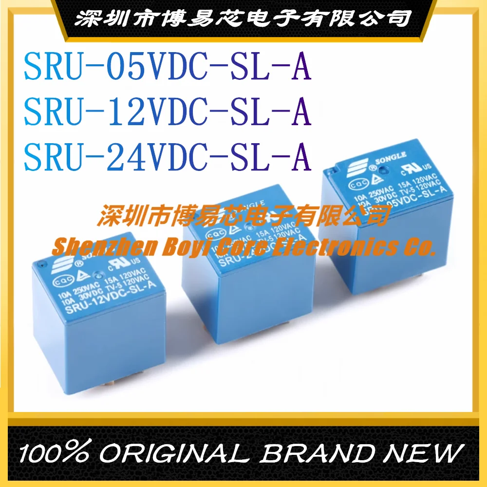 

SRU-05V/12V/24VDC-SL-A 4-pin Set of Normally Open New Original Song Le Relay