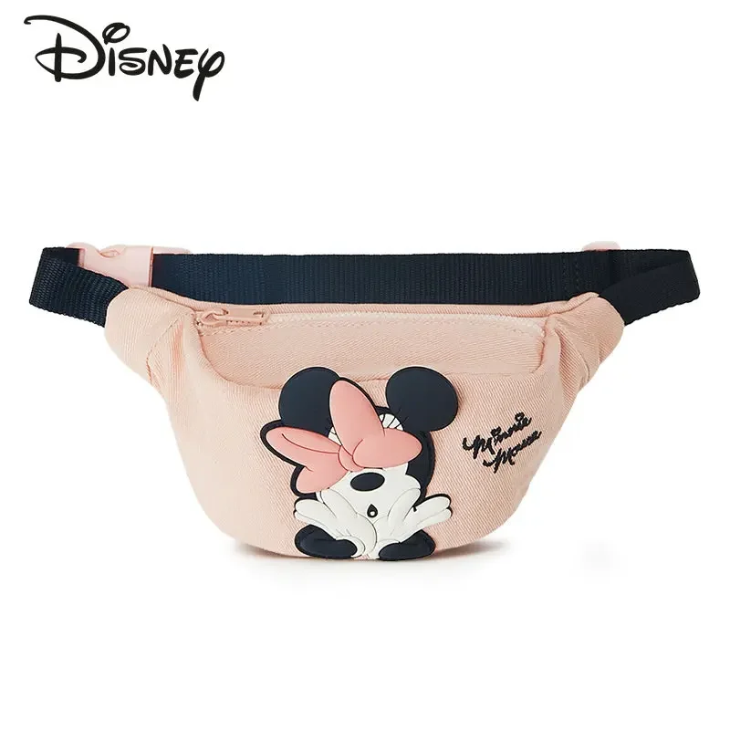 Disney Minnie New Girl Marsupio Cartoon Cute Girl Crossbody Bag Canvas Luxury Brand Fashion Mini Girl Bag 3D Di Alta Qualità