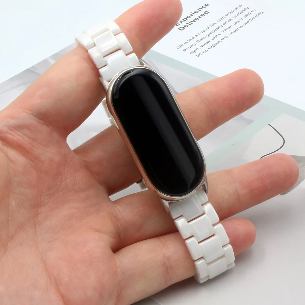 Elegant Ceramic and Stainless Steel Watchband for Smartwatches – Sophisticated and Durable Replacement Wristband for Men