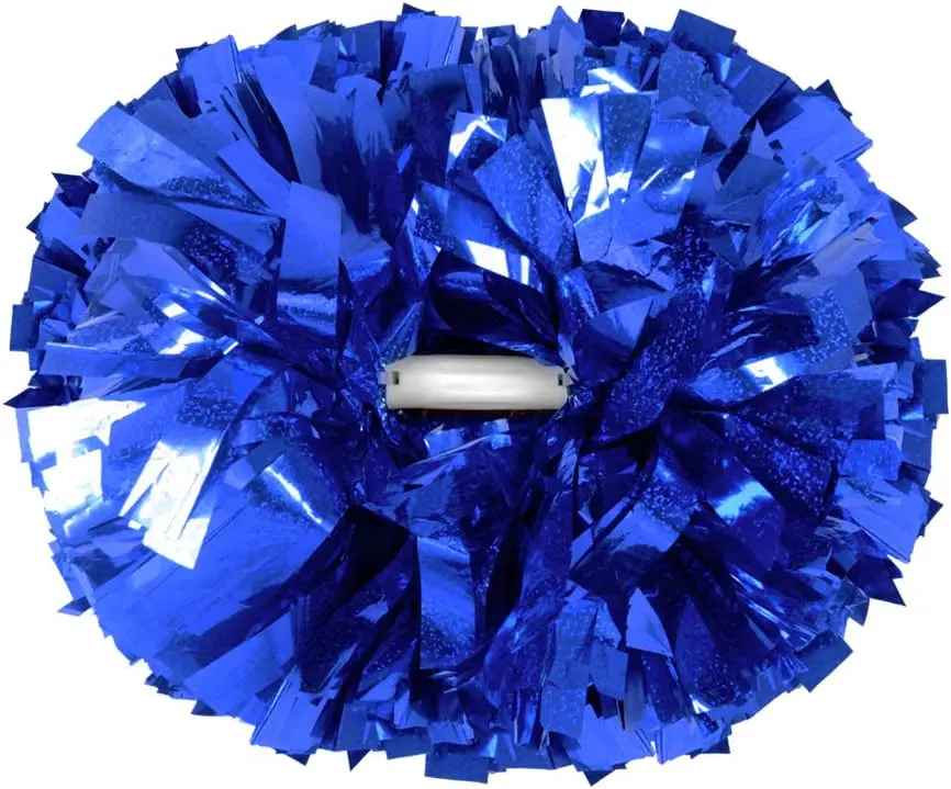 Factory Cheerleading Pom Poms Metallic Cheer Girls Kids Adult Dance Training Middle Baton Handle for Team Sport Spirit