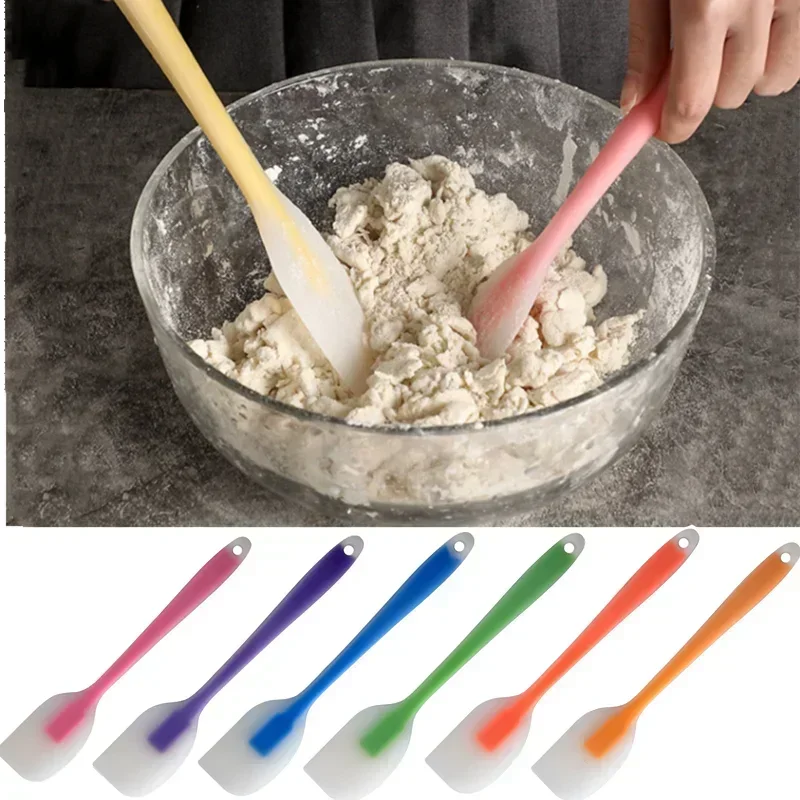 1 Pc Silicone Cream Spatula Cake Baking Tools Barbecue Cooking Oil Brush Non Stick Butter Small Scraper Kitchen Accessories