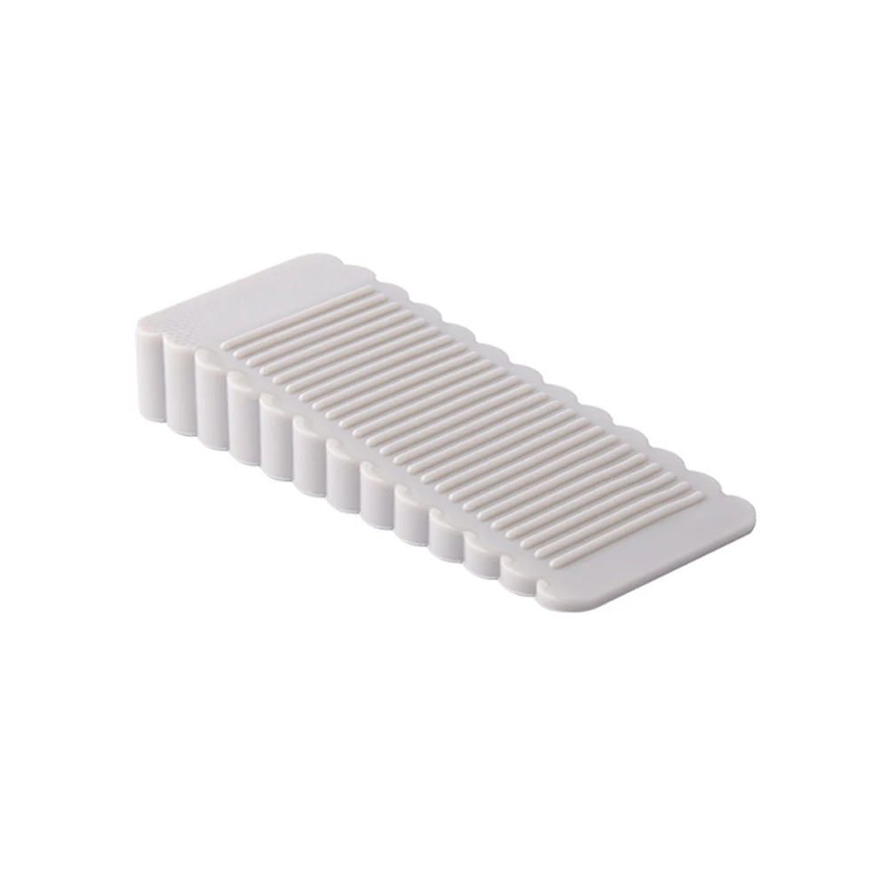 Door Bottom Stopper Durable Silicone Shock Absorbent Block Wedge Doorstops Door Handle Stopper Home Anti-collision