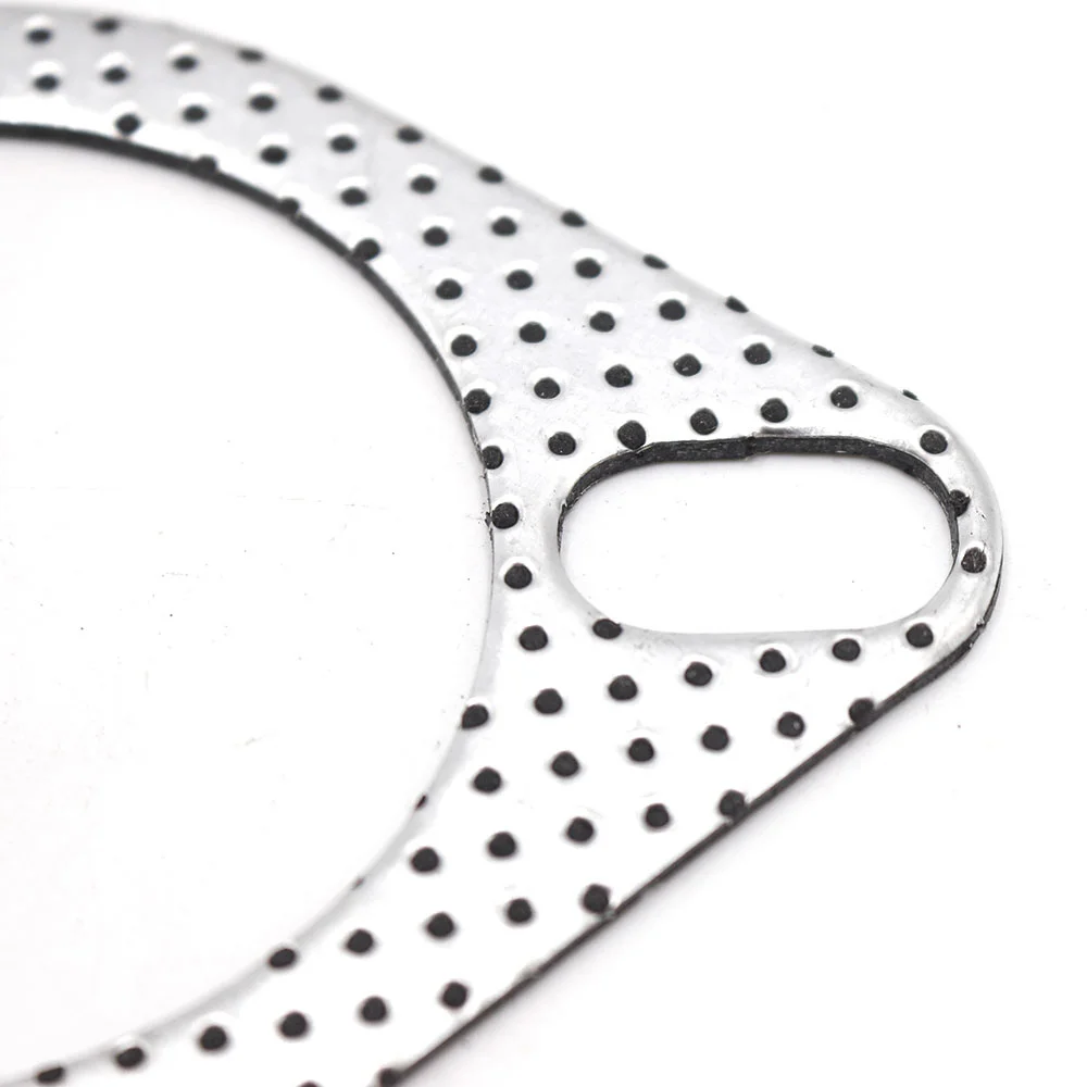 Exhaust gasket CNSPEED 63mm Aluminum 2.5 inch Car Engine Exhaust Gasket Downpipe Flange Universal Exhaust Pipe Gasket 5pcs/Lot