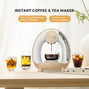 Compact 2-in-1 Coffee & Tea Maker: Brews 4-8 Oz in 2 Minutes, Ideal for Home, Office, Dorm 6