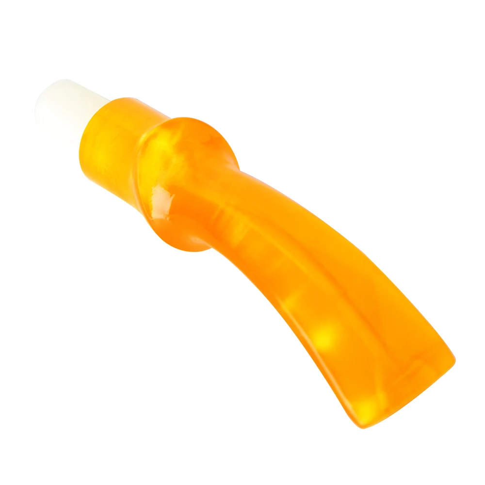 Tobacco pipe mouthpiece outer diameter 15MM curved handle inclined saddle pipe mouthpiece For 9MM activate carbon filter element 5