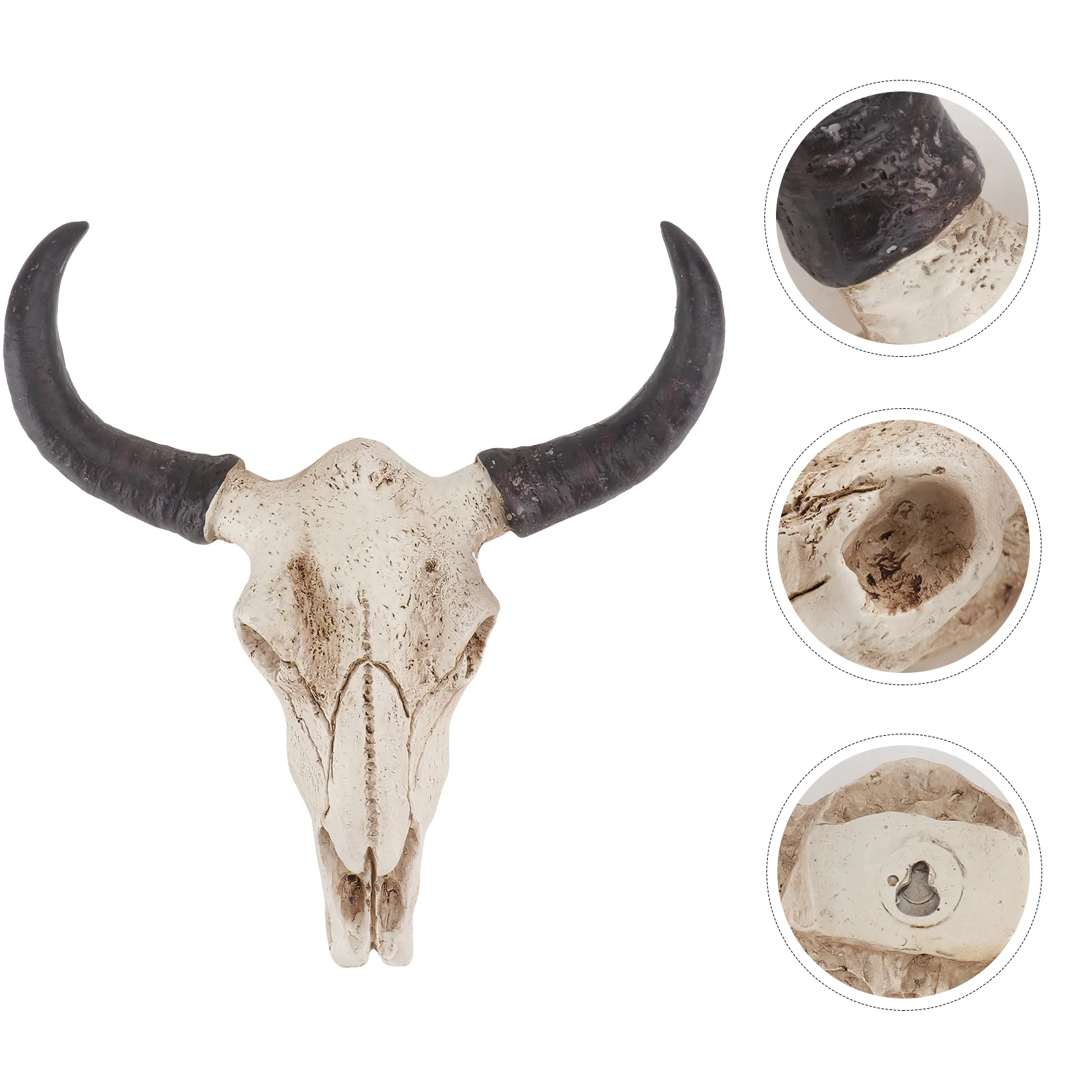 

Animal Long Horn Cow Skull Wall Hanging Horn Wall Pendant Craft Creative Halloween Gifts Art Crafts Ornaments Halloween Gifts