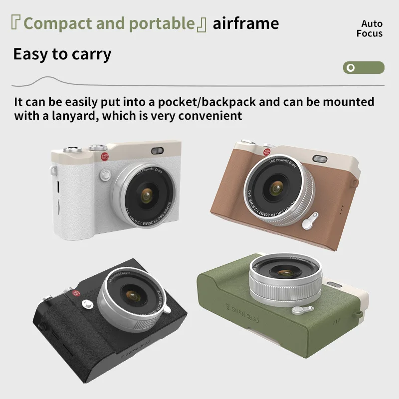 Cross-border Flip Screen Retro Campus Student Digital Camera CardCCDMicro SLR Camera HD Pixel Photography