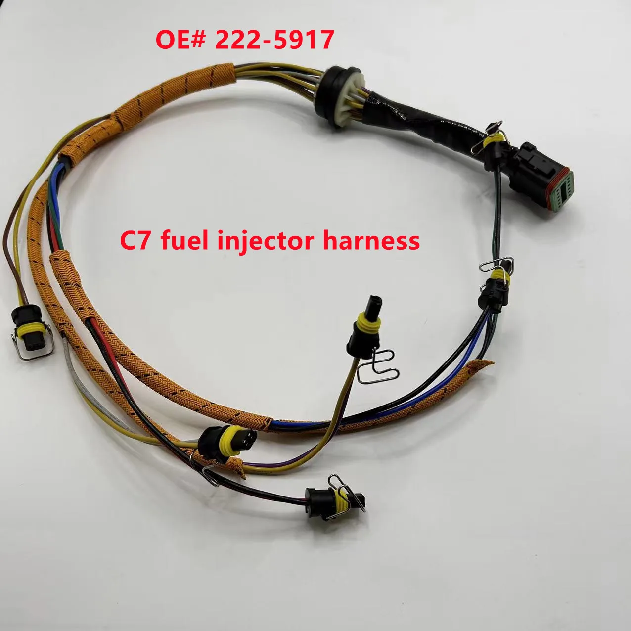 222-5917 2225917 520-1511 Fuel Injector Wiring Harness C7 Excavator Harness Fit For Caterpillar 325D 329D Car Trunk Excavator