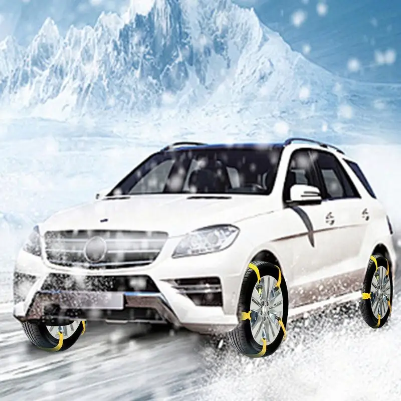 Snow Chains For Car Tires Heavy Duty Traction Tire Chains Anti Snow 10 Pieces Traction Mud Auto Tire