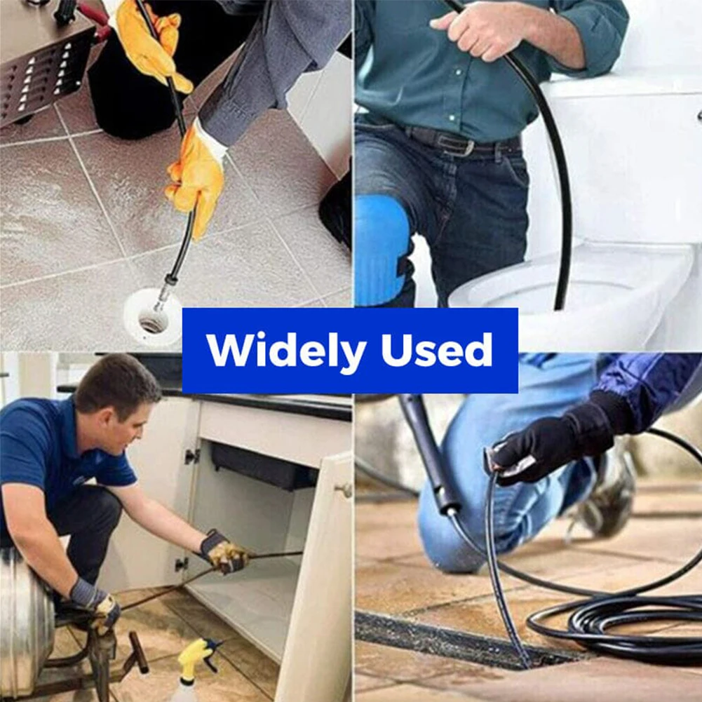 Sewer Jetter Nozzle Pressure Drain Jetter Hose Nozzle Stainless Steel Sewer Cleaning Nozzle Multifunction for Household Cleaning