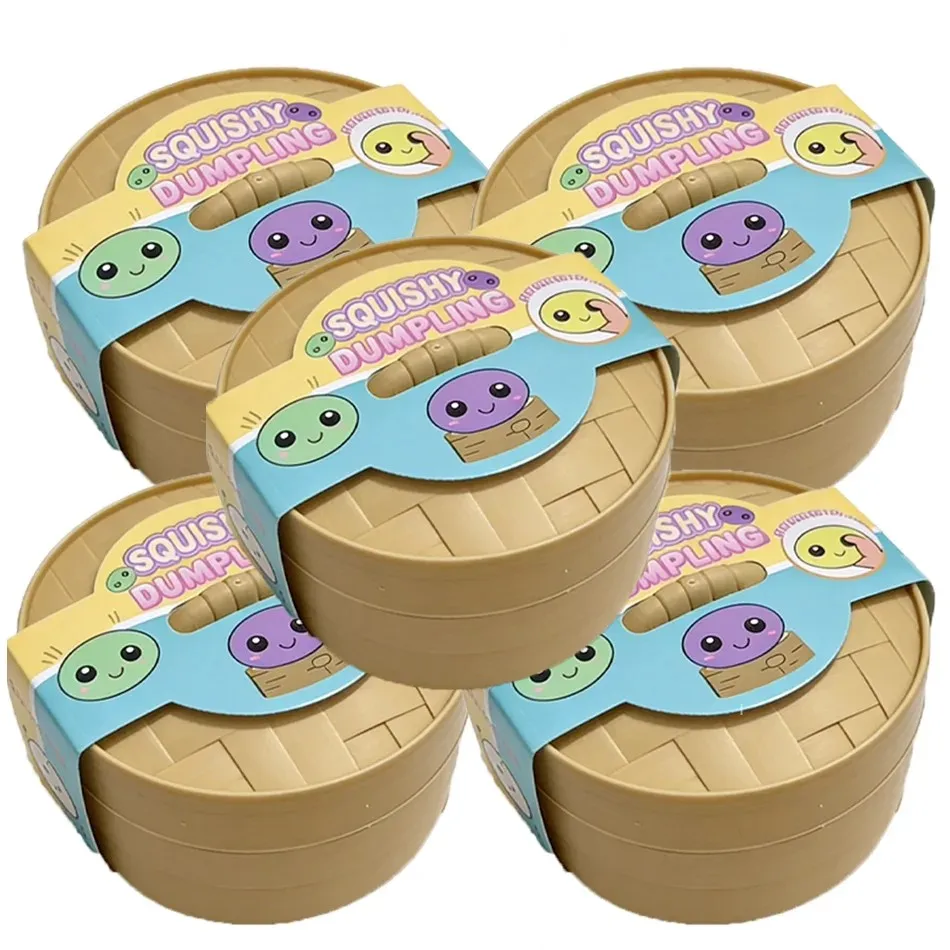 Colorful Dumpling Squishies Slow Rising Stress Relief Toy