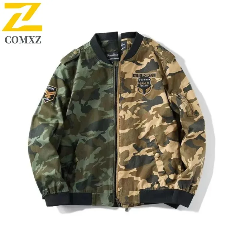EIAO Early Autumn Men's Sports Jacket Versatile Trendy Loose Fit Casual Coat Streetwear Korean Style Fashion Outerwear  New 2025