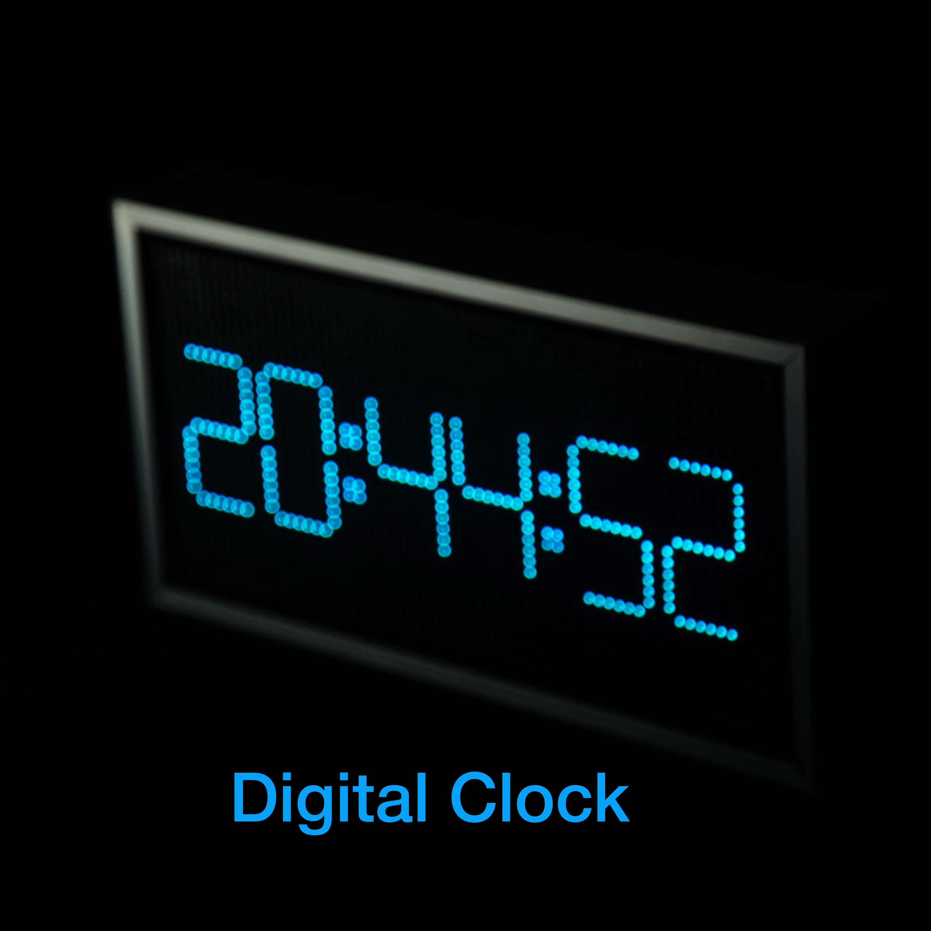 GeekMagic 8inch Big Wall Weather Clock and Stock Bitcoin Price Ticker Display with Big Pixel Screen 3