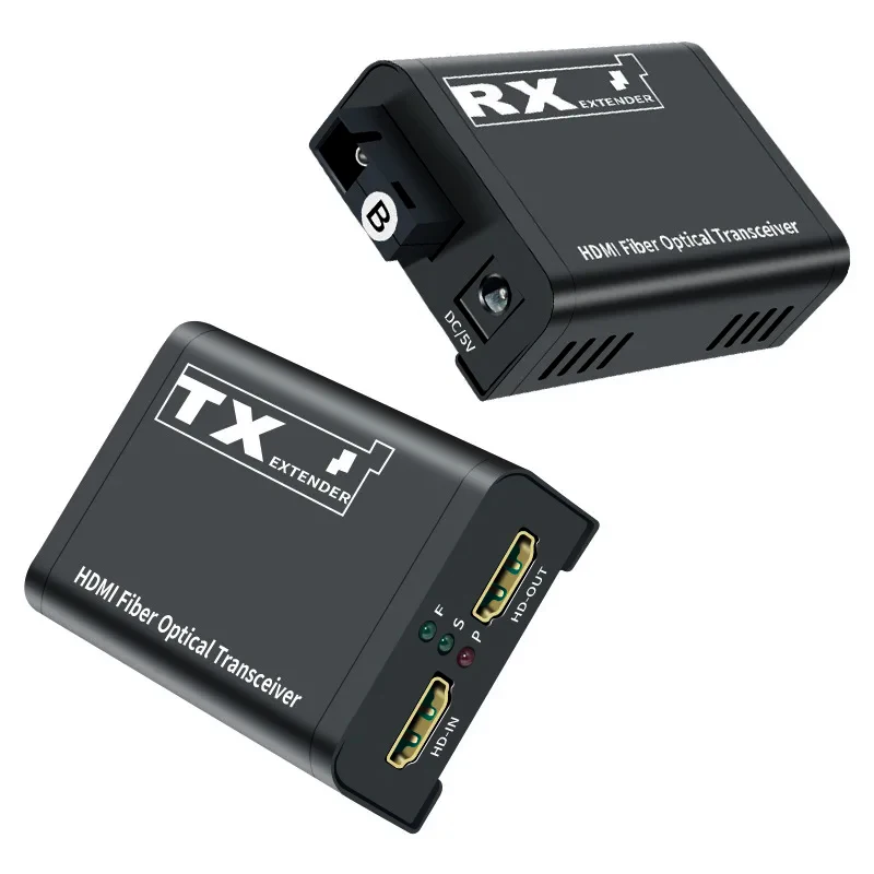 20Km HDMI Fiber Extender Over Single SC Fiber Optical Cable 3km 1080P HDMI To Fi