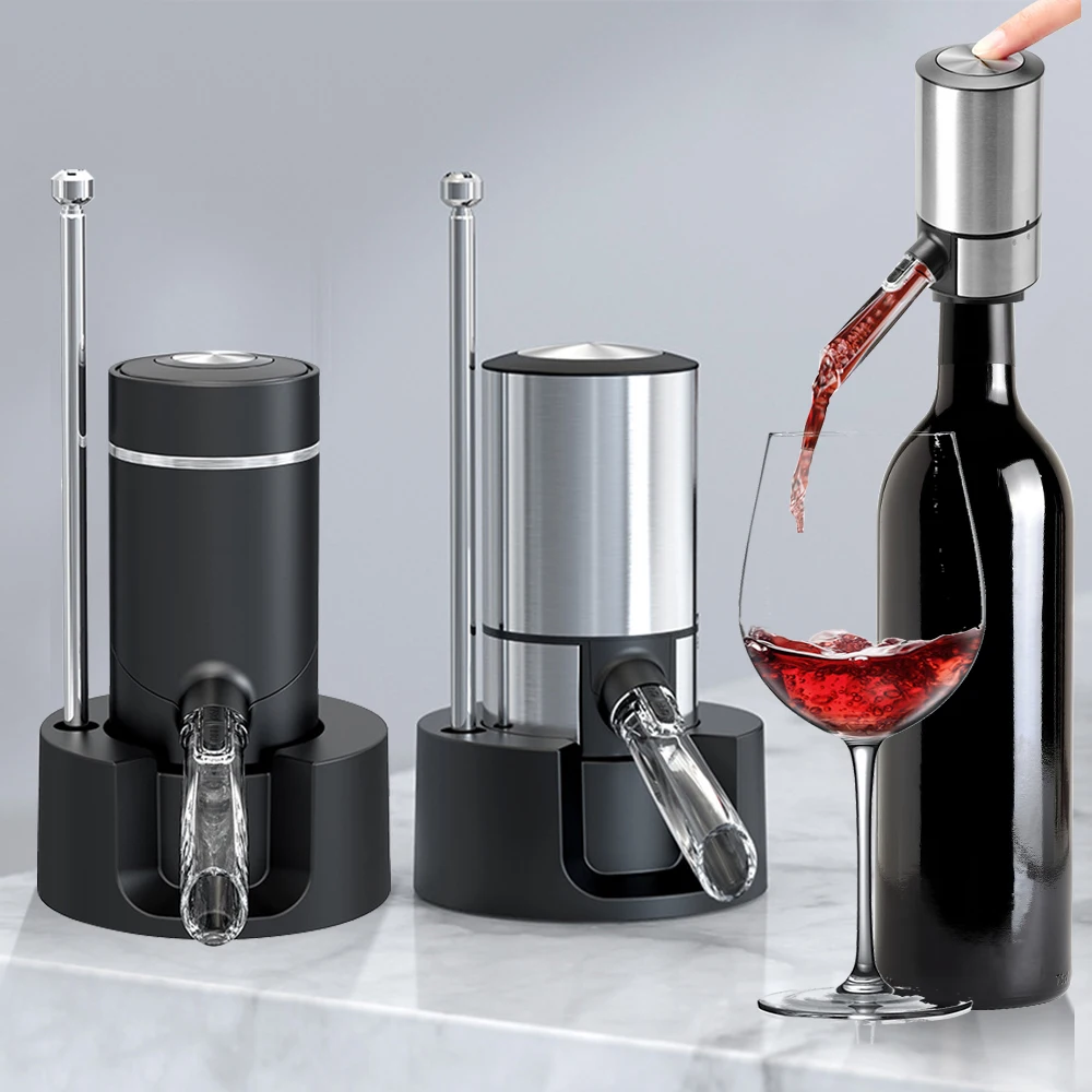 Electric Wine Decanter with Base USB Rechargeable Multi Automatic