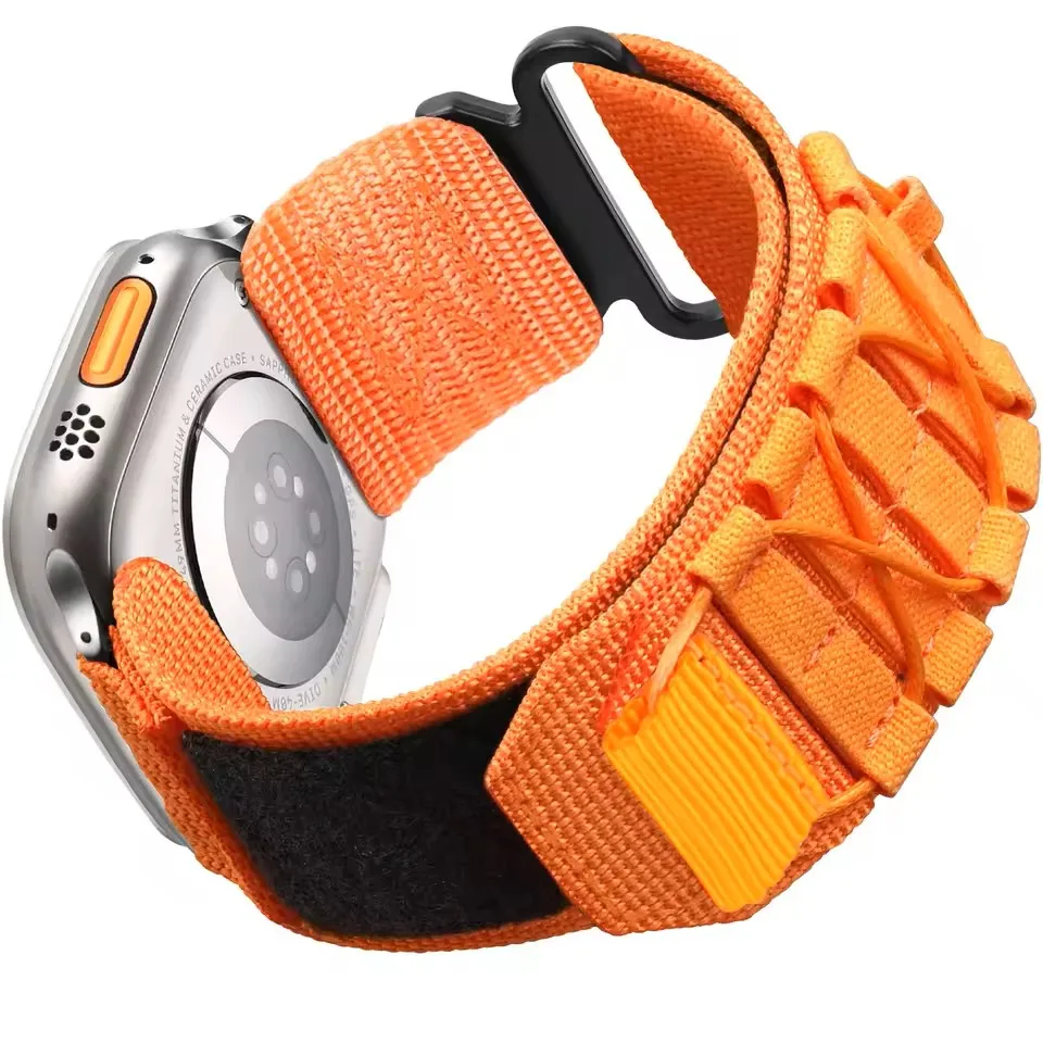 Durable Nylon Velcro Watch Strap for Smartwatches, Multiple Sizes Available
